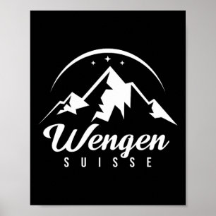 ウェンゲンスイススキーリゾートスキースノーボード ポスター