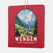 ウェンゲンスイストラベルアートヴィンテージ セラミックオーナメント (左)