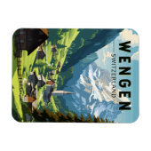 ウェンゲンスイストラベルアートヴィンテージ マグネット (横)