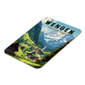 ウェンゲンスイストラベルアートヴィンテージ マグネット (左側)