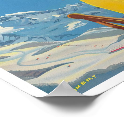 ウェンゲンスイスヴィンテージ旅行ポスター ポスター (角)