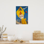 ウェンゲン、スイス、スキーポスター ポスター (キッチン)