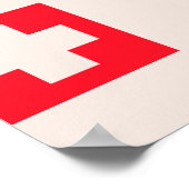 ウェンゲン、スイス、スキーポスター ポスター (角)