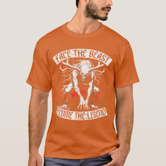 ウェンディゴ+クリプティッド+顔の獣+伝説になる+レトロ Tシャツ