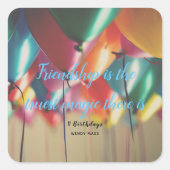 ウェンディマス11誕生日引用文 – ステッカーセット スクエアシール (正面)