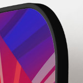 ウェンディングイネオン層抽象デザイン ピックルボールラケット (左詳細)