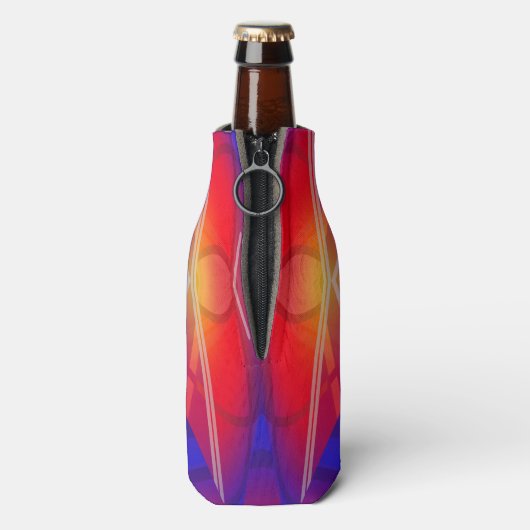 ウェンディングイネオン層抽象デザイン ボトルクーラー (ボトル裏面)