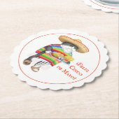 ウェンデリトシンコデマヨスキャロプラウンド紙コースター ペーパーコースター (アングル)