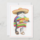 ウェンデリト猫スペインの誕生日フラットカード カード (正面)