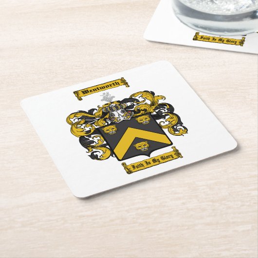 ウェントワス スクエアペーパーコースター (アングル)