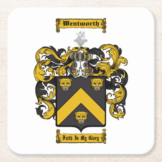 ウェントワス スクエアペーパーコースター (正面)