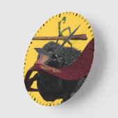 ウェンドとタイのPickett & Teddy ラウンド壁時計 (傾斜)