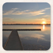 ウェンドウリートワイライトトランクイリティコースター スクエアペーパーコースター (正面)