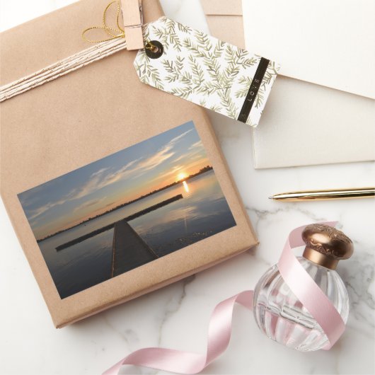 ウェンドウリートワイライトトランクイリティステッカー 長方形シール (ギフト)