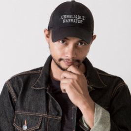 ウェンモダンディおもしろいウィリアムズ引用文ホワイト文字 刺繍入りキャップ