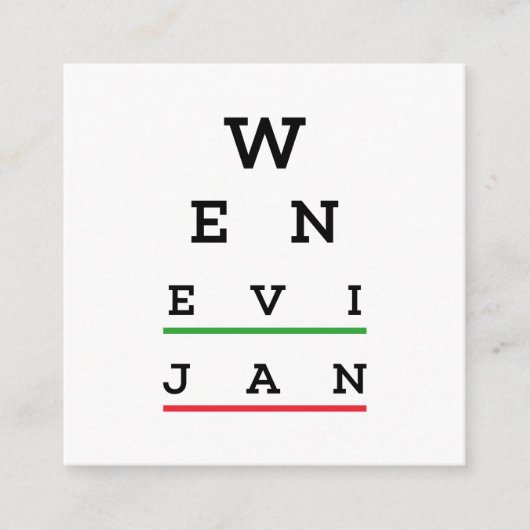 ウェン・エビヤン エンクロージャーカード (正面)