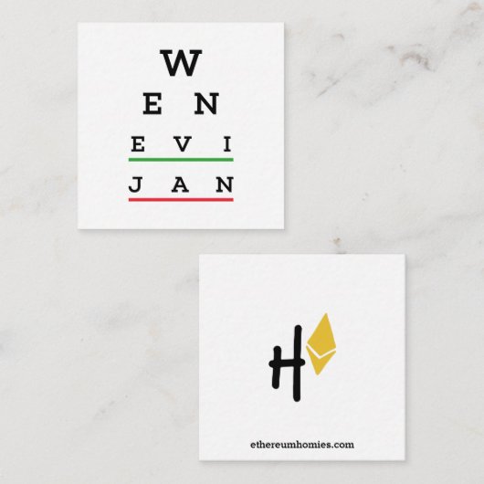 ウェン・エビヤン エンクロージャーカード (正面/裏面)