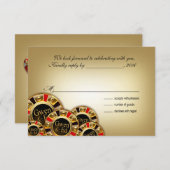 ウェン ラスベガス カジノ パーティー 出席確認 出欠カード (正面/裏面)