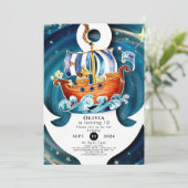 ウェーお洒落ズアホイマテイパイレーツ誕生日 招待状 (スタンド正面)