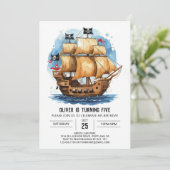 ウェーお洒落ズマテイパイレーツ誕生日 招待状 (スタンド正面)