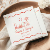 ウェーお洒落プイタリアンパスタドレ結婚ーズ スタンダードカクテルナプキン