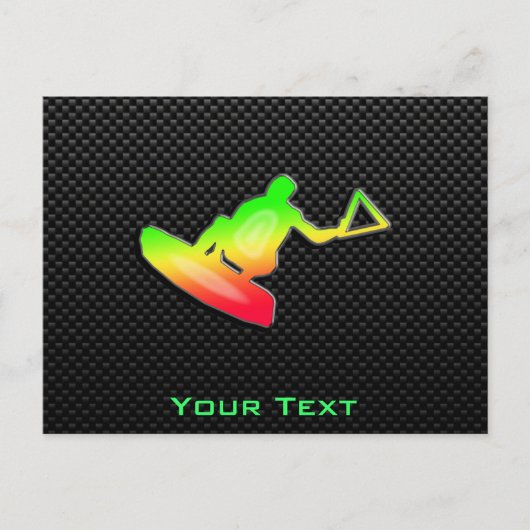 ウェーお洒落ボーダー ポストカード (正面)