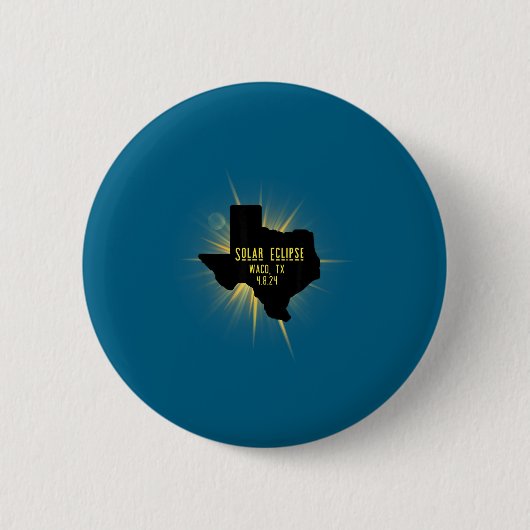 ウェーコ テキサス 日食 トータルデザイン 缶バッジ (正面)