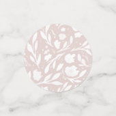 ウェーターカラー フローラル アンパサンド ウェディング テーブル コンフェッティ (スモール正面)