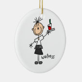 ウェートレスの棒の姿 セラミックオーナメント (右)