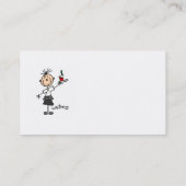 ウェートレスの棒の姿 名刺 (裏面)