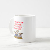 ウェートレスのcudtomerの冗談 コーヒーマグカップ (正面左)