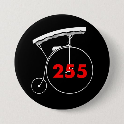 ウェートレス255 缶バッジ (正面)