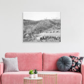 ウェードとジョーンズの鉄道キャンプでホワイトウッドキャニオン キャンバスプリント (インサイチュ (リビング))