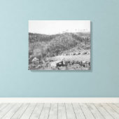 ウェードとジョーンズの鉄道キャンプでホワイトウッドキャニオン キャンバスプリント (インサイチュ (ウッドフロア))