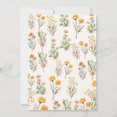 ウェードウエレガントワイルドフラワー春の結婚式披露宴 招待状 (裏面)