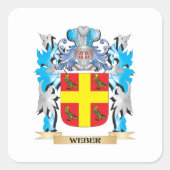 ウェーバーコートオブアームズ – 家紋 スクエアシール (正面)