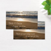 ウェーブアットサンセット結婚式の引き出物ラベル (デスク)