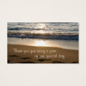 ウェーブアットサンセット結婚式の引き出物ラベル (裏面)