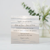 ウェーブアットサンセット結婚式招待状カード 招待状 (スタンド正面)