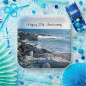 ウェーブアトランティック海25周年記念写真 ペーパープレート (パーティー)