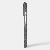 ウェーブアートシルバーグレーiPhoneケース Case-Mate iPhoneケース (裏面 / 左)
