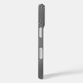 ウェーブアートシルバーグレーiPhoneケース Case-Mate iPhoneケース (裏面 / 右)