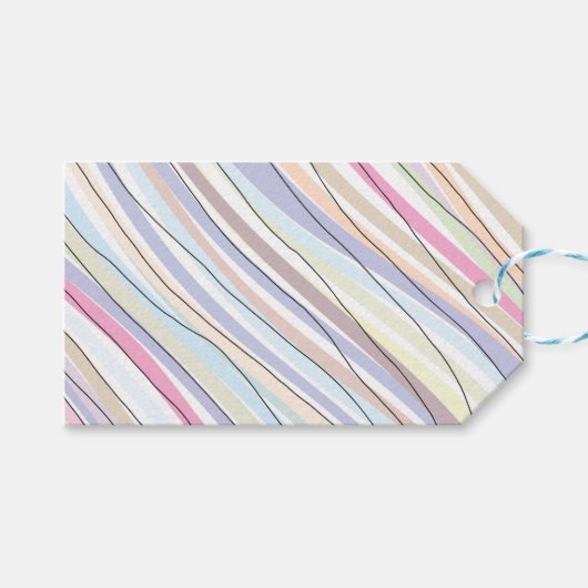 ウェーブィ パステル カラーズ ギフトタグ (正面(横))