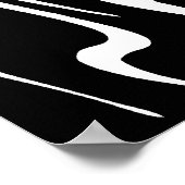 ウェーブイストリピー抽象芸術 ポスター (角)