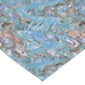 ウェーブインブルーアクリルポアール抽象芸術 テーブルクロス (アングル)