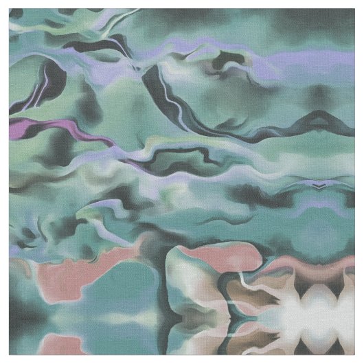 ウェーブイン調和アクリル抽象芸術アート ファブリック (クローズアップ)