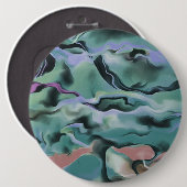 ウェーブイン調和アクリル抽象芸術アート 缶バッジ (正面&裏面)