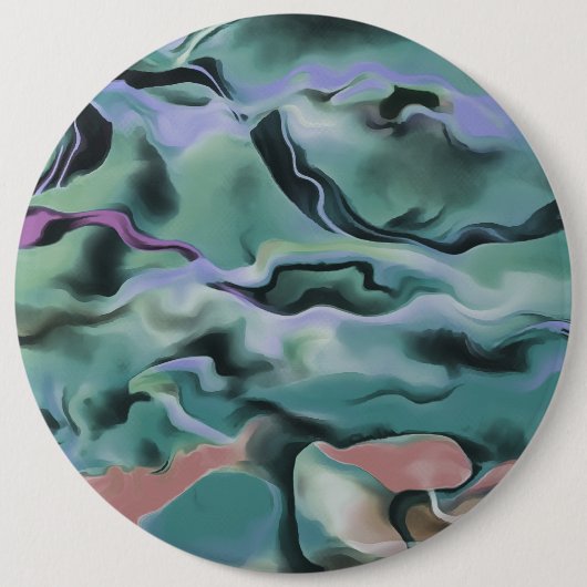 ウェーブイン調和アクリル抽象芸術アート 缶バッジ (正面)