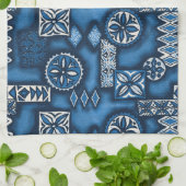 ウェーブウォリアーハワイアンタパ キッチンタオル (折り畳み)