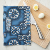 ウェーブウォリアーハワイアンタパ キッチンタオル (四つ折り)